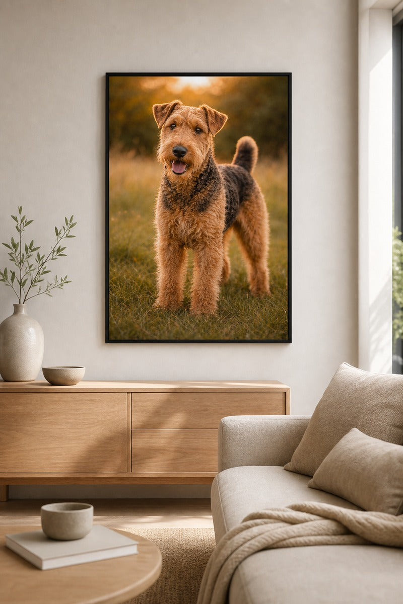 Airedale Terrier Golden Hour