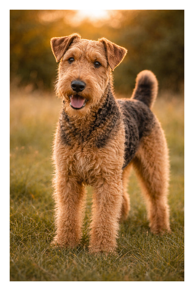 Airedale Terrier Golden Hour