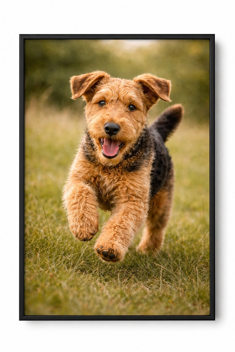Airedale Terrier Puppy Play