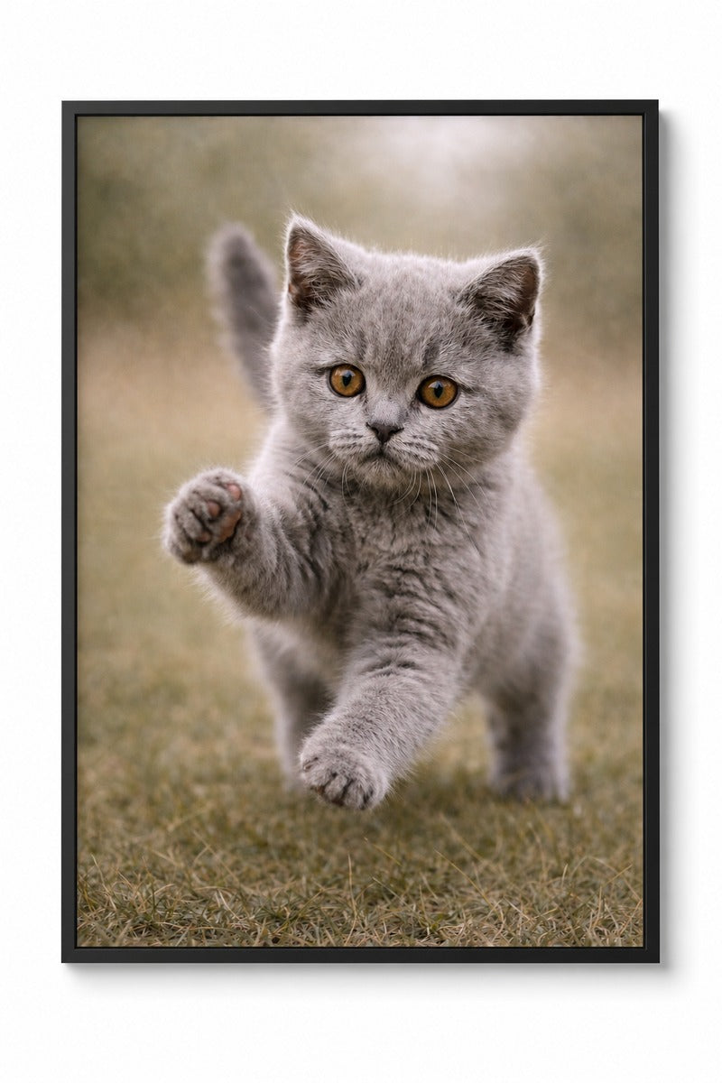 British Shorthair Kitten Play
