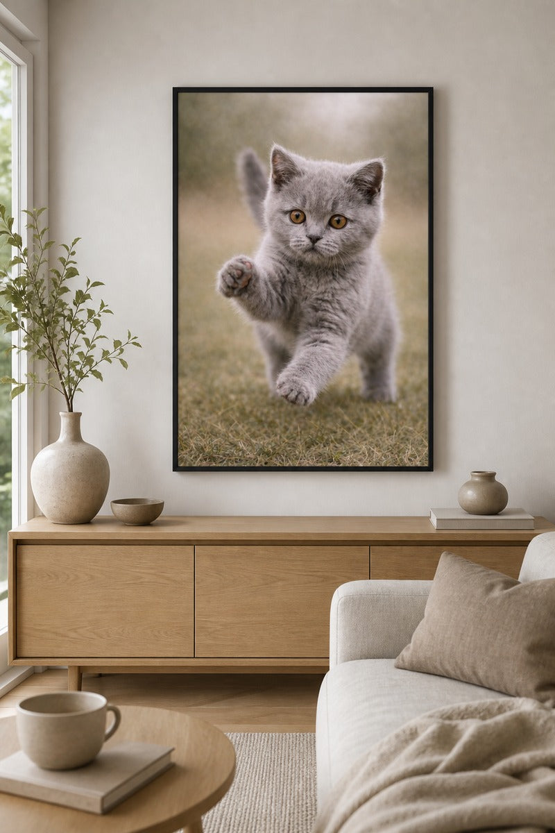 British Shorthair Kitten Play