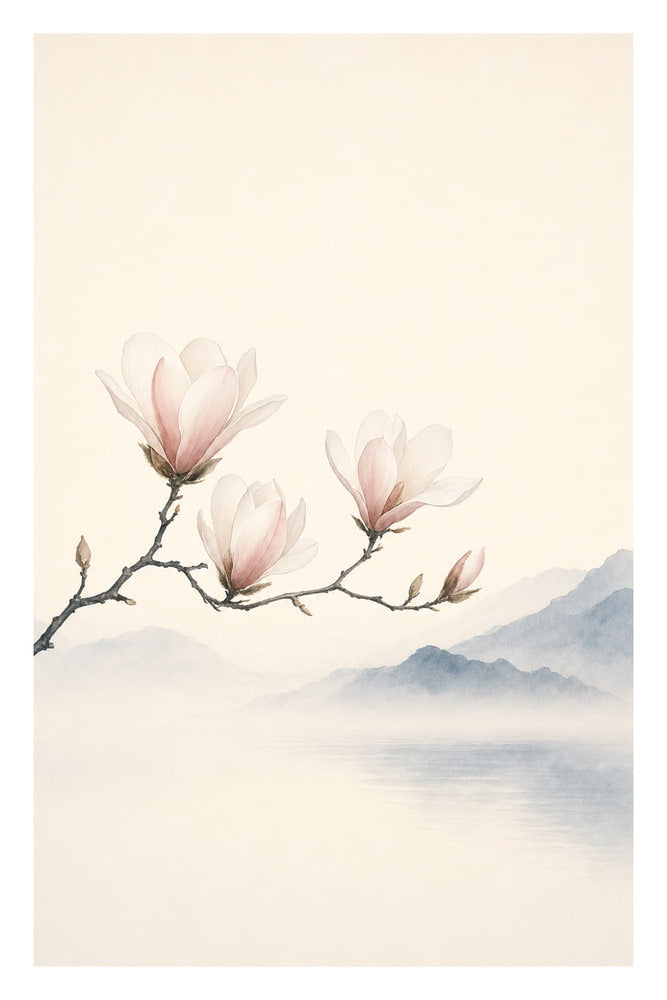 Magnolia Over Still Water