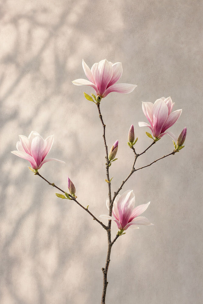 Delicate Magnolia Stem