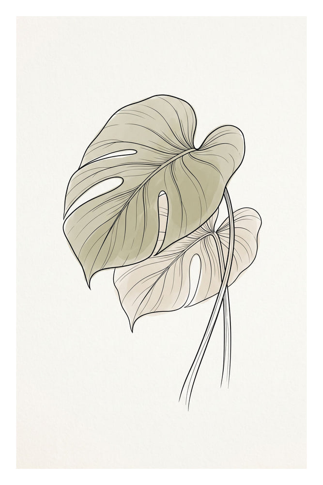 Elegant Leaf Composition