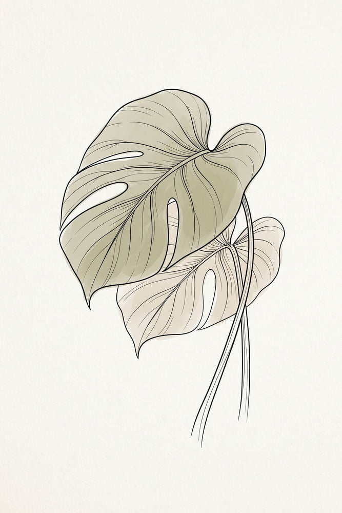 Elegant Leaf Composition