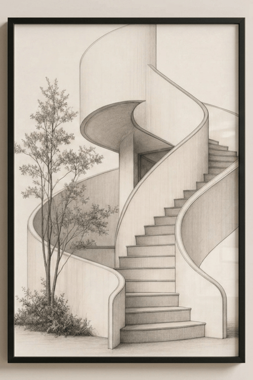 Elegant Stairs of Modernism