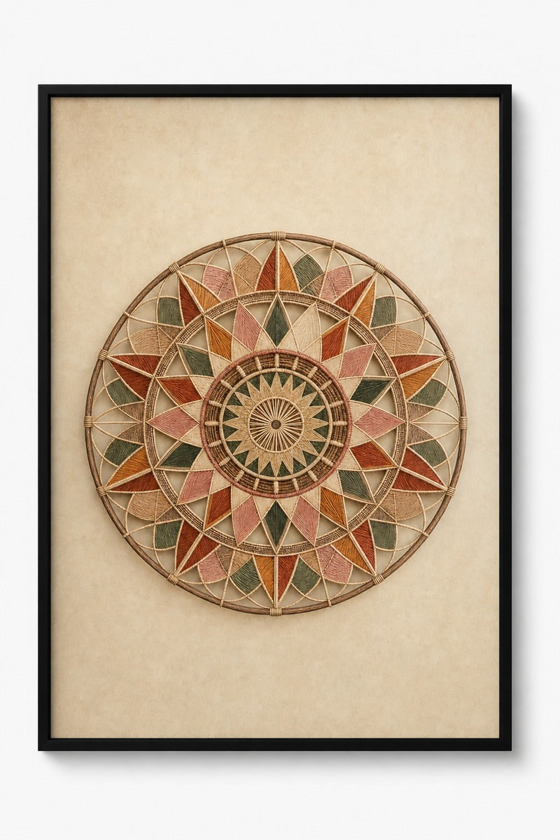 Geometric Mandala Wheel