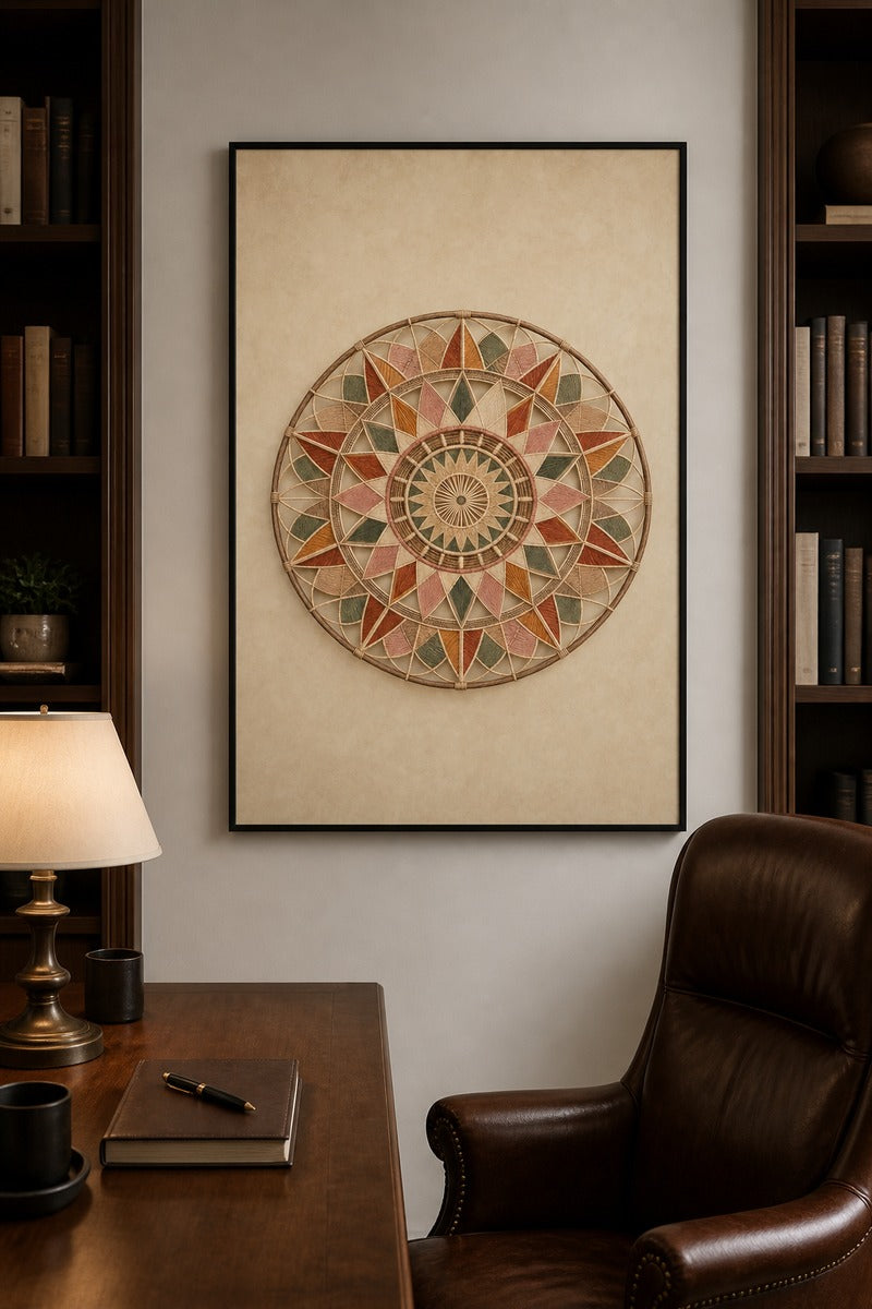 Geometric Mandala Wheel