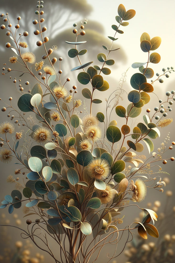 Golden Blossom Embrace