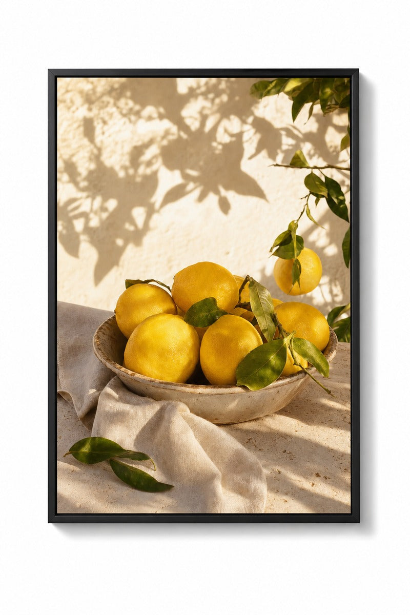 Golden Lemons in Sunlight