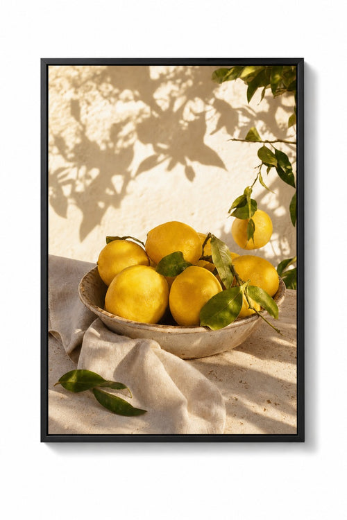 Golden Lemons in Sunlight
