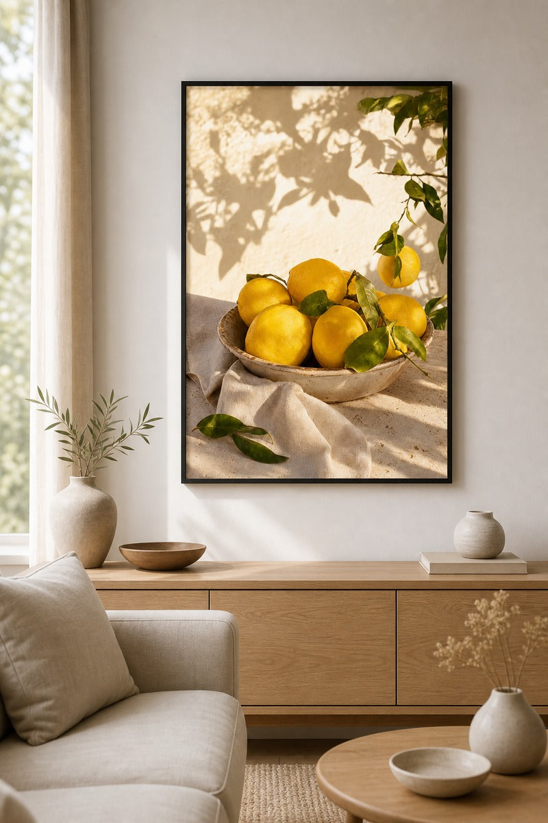 Golden Lemons in Sunlight
