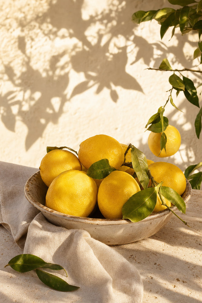 Golden Lemons in Sunlight
