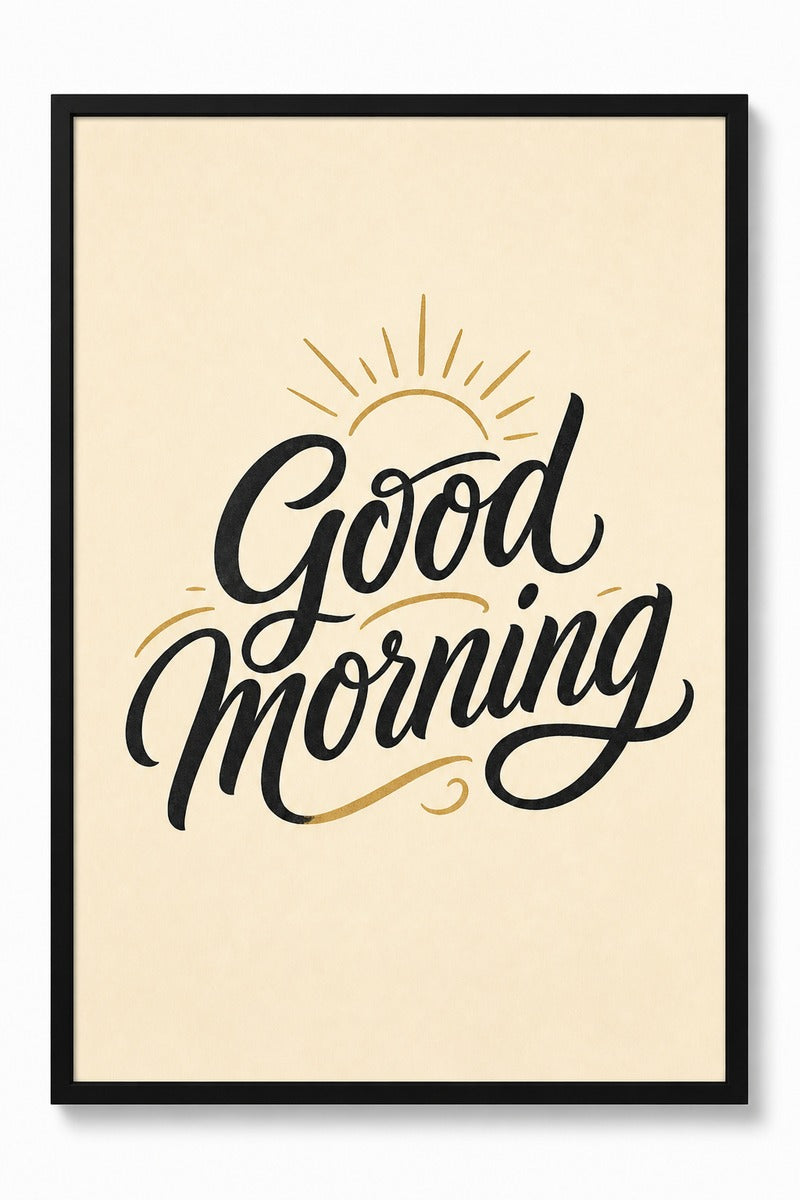 Good Morning Lettering