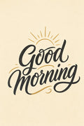 Good Morning Lettering
