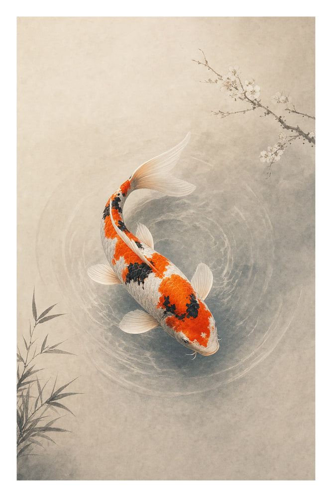 Koi Carp Turning