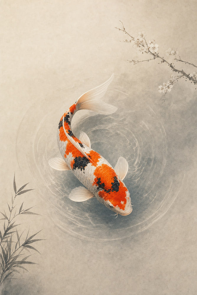 Koi Carp Turning