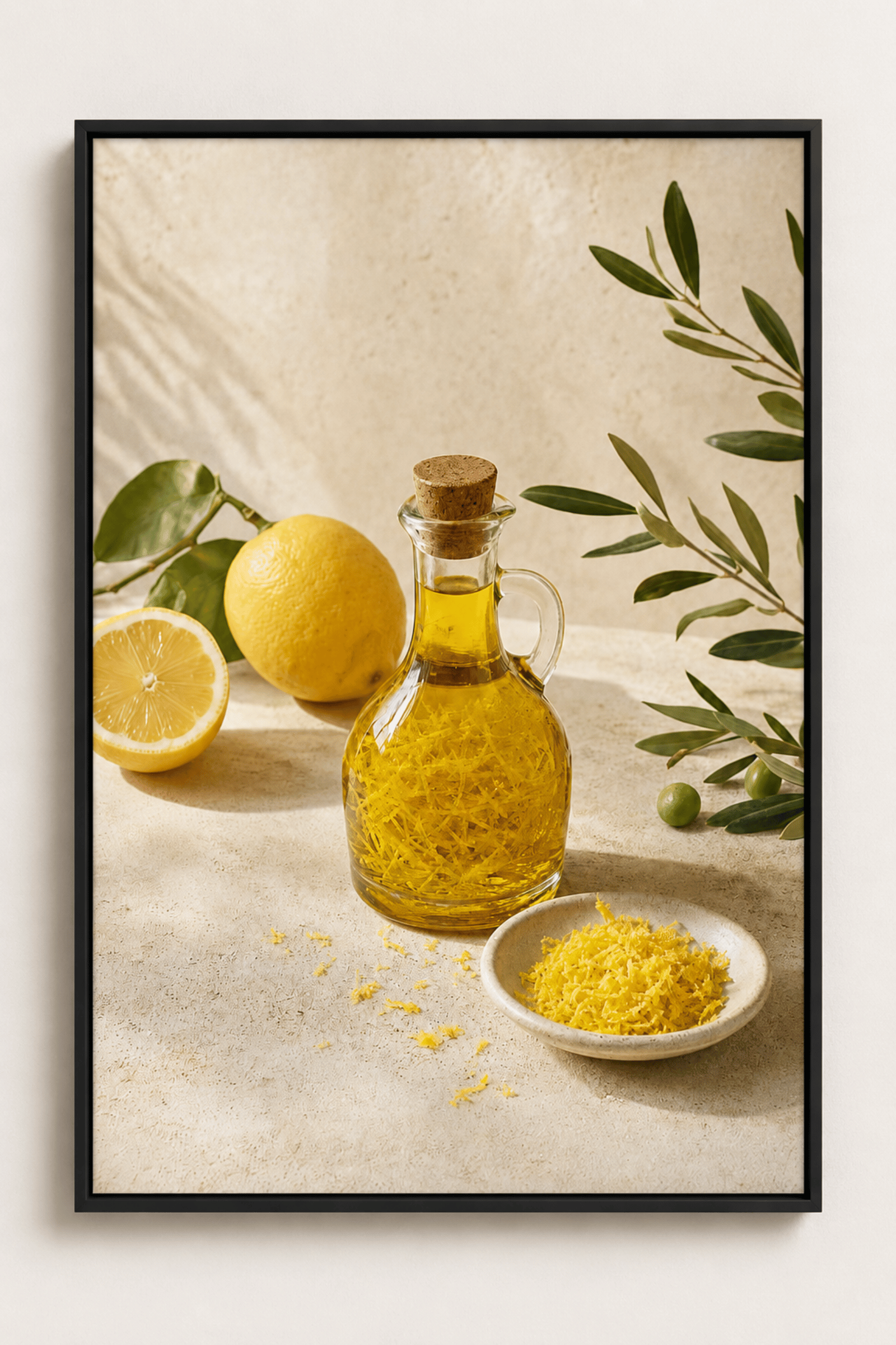 Lemon Zest and Olive Oil