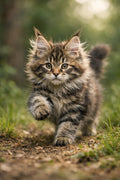 Maine Coon Kitten Play