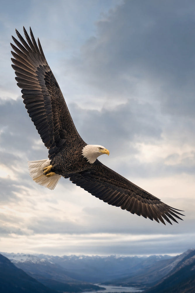 Majestic Eagle in Flight