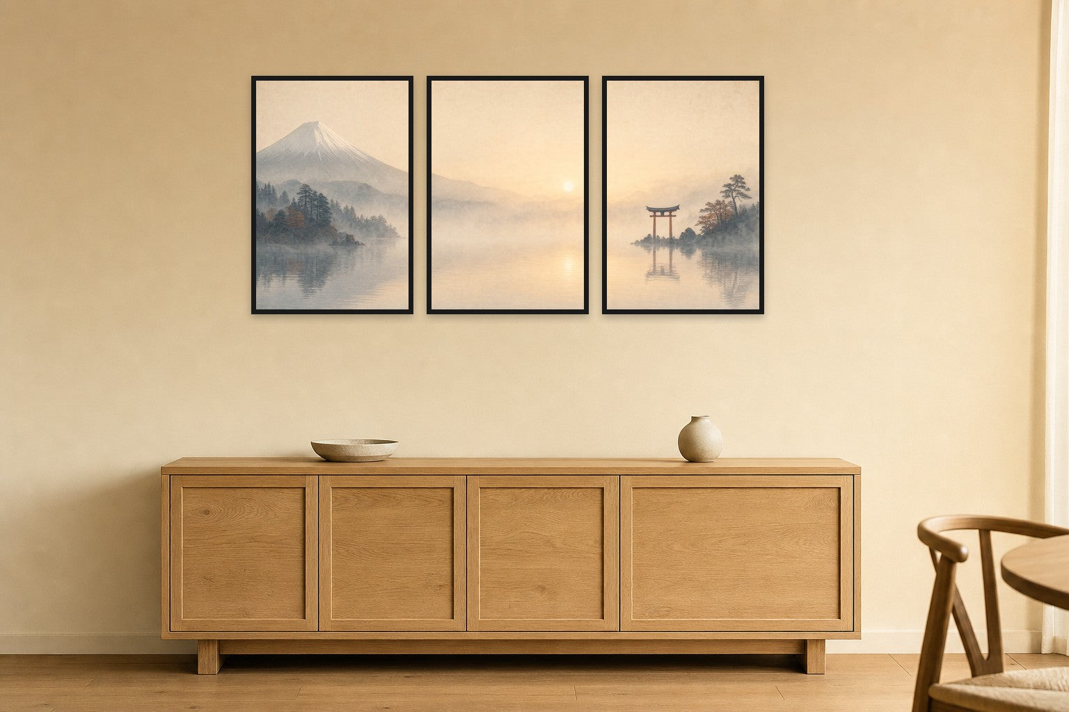 Misty Lake at Dawn