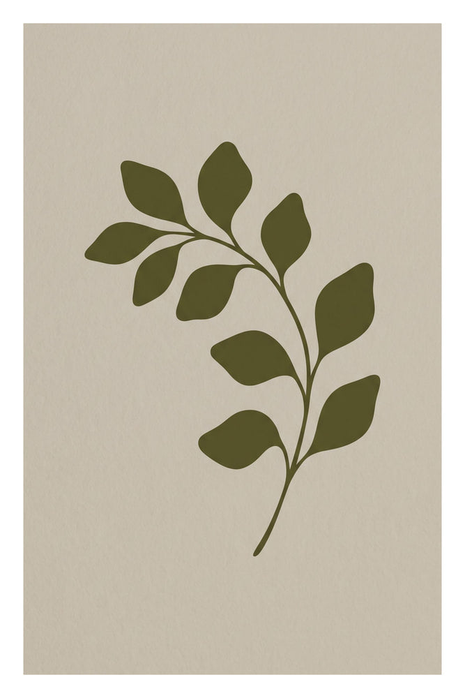 Minimal Plant Silhouette