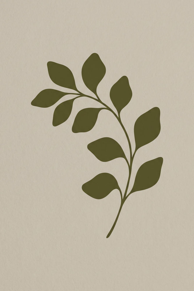 Minimal Plant Silhouette