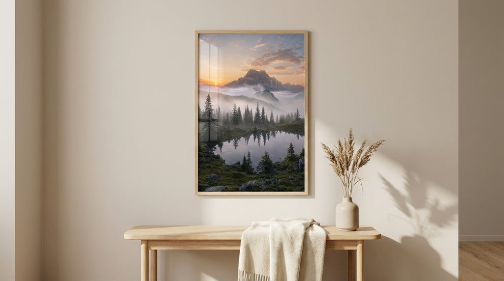 Misty Peaks at Dawn