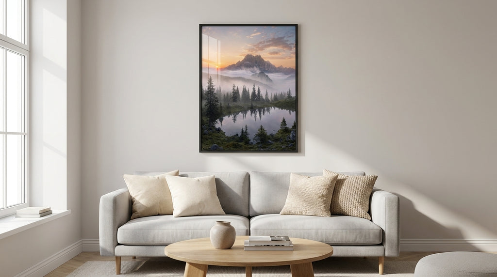 Misty Peaks at Dawn