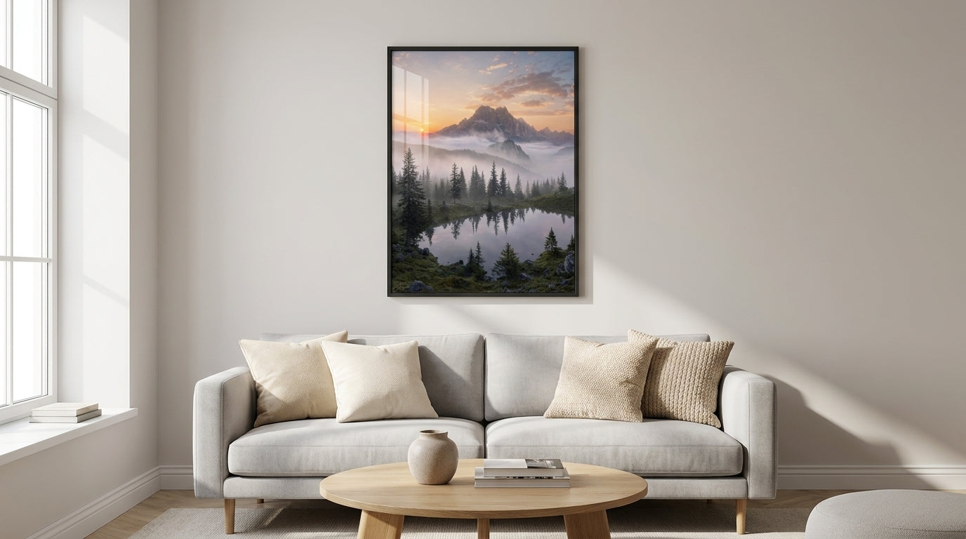 Misty Peaks at Dawn