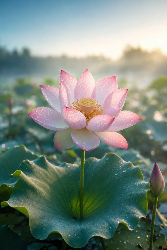 Morning Dew on Lotus