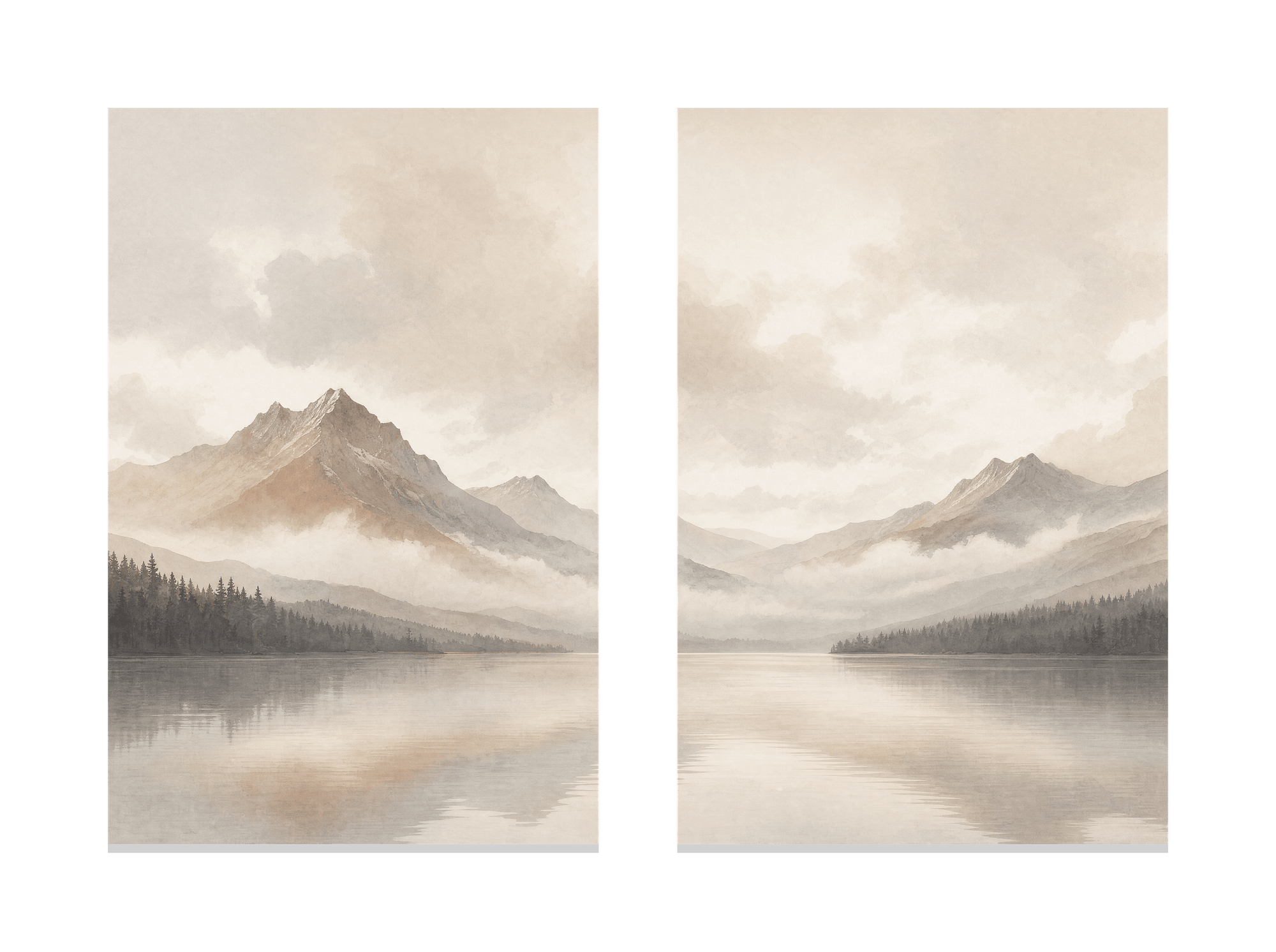 Drifting Clouds Over Peaks