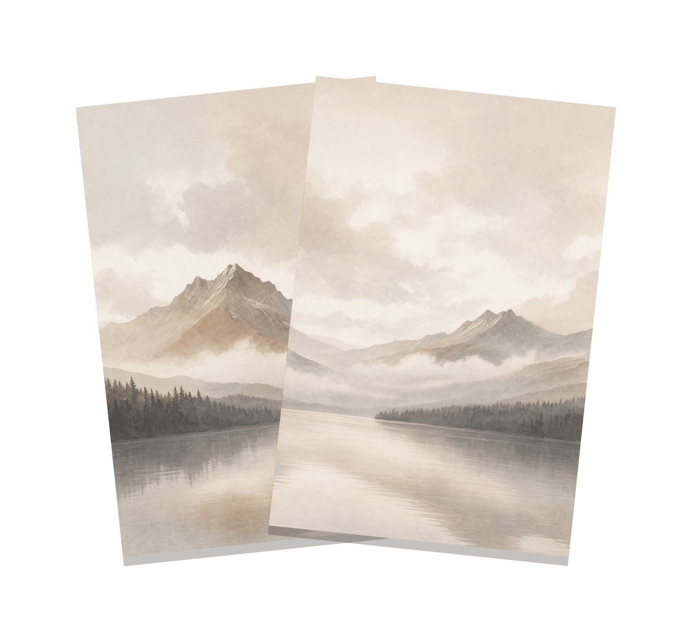 Drifting Clouds Over Peaks
