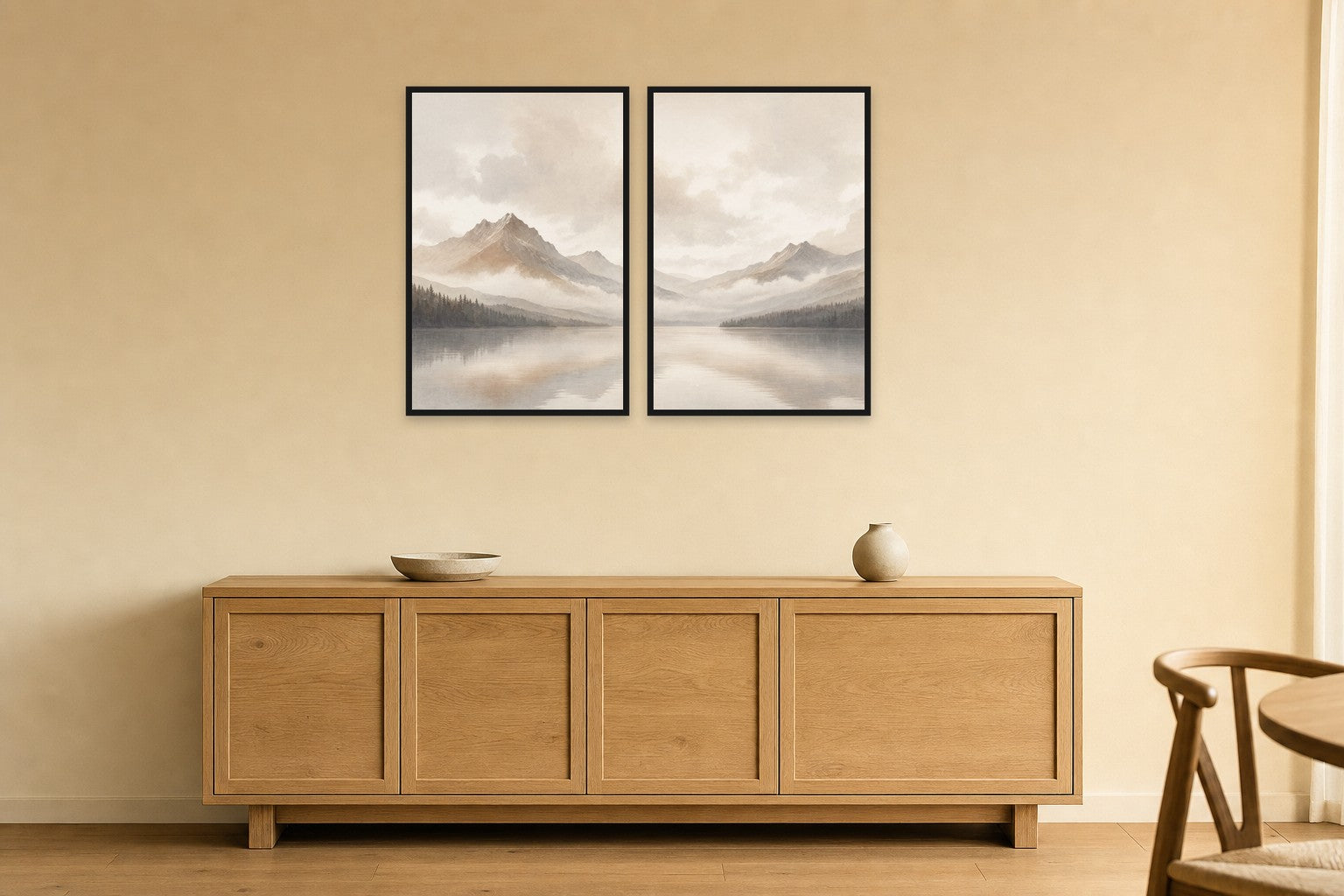 Drifting Clouds Over Peaks