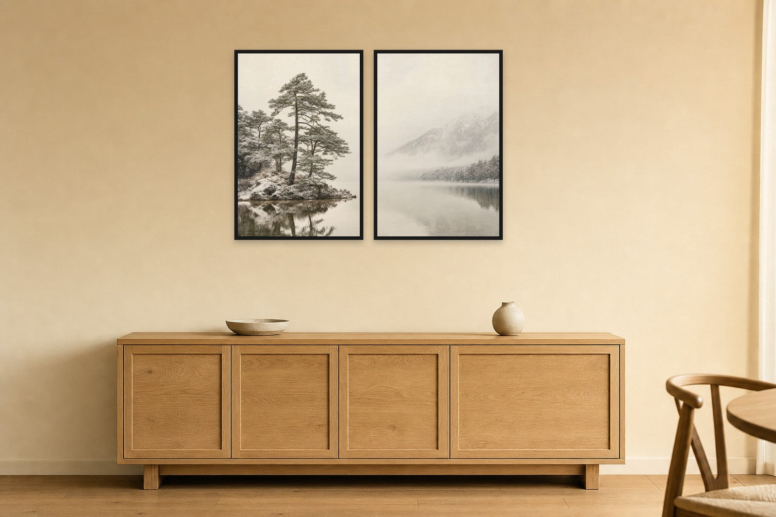 Still Pines in Snow
