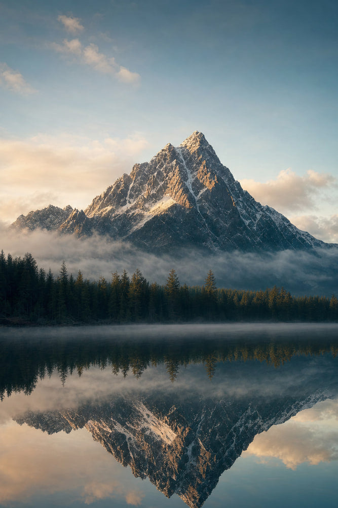 Silent Mountain Reflection