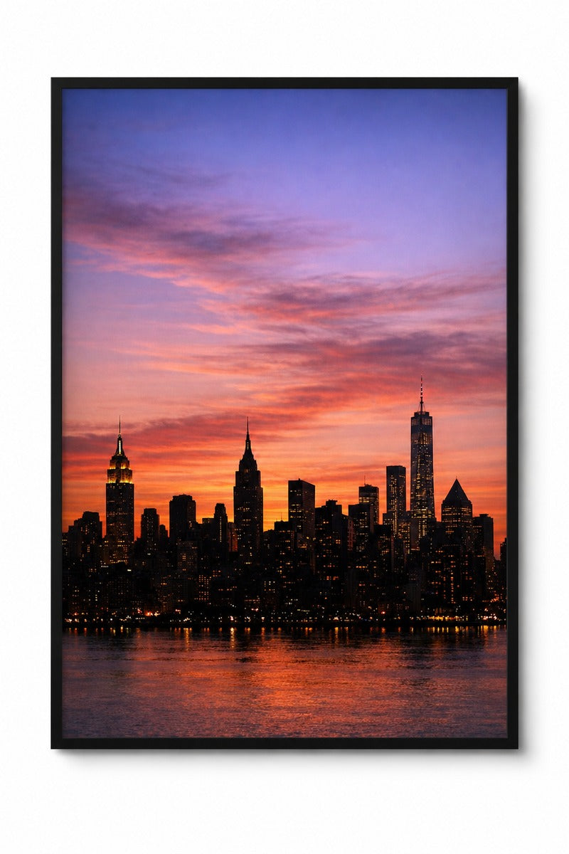 Skyline Silhouettes at Dusk