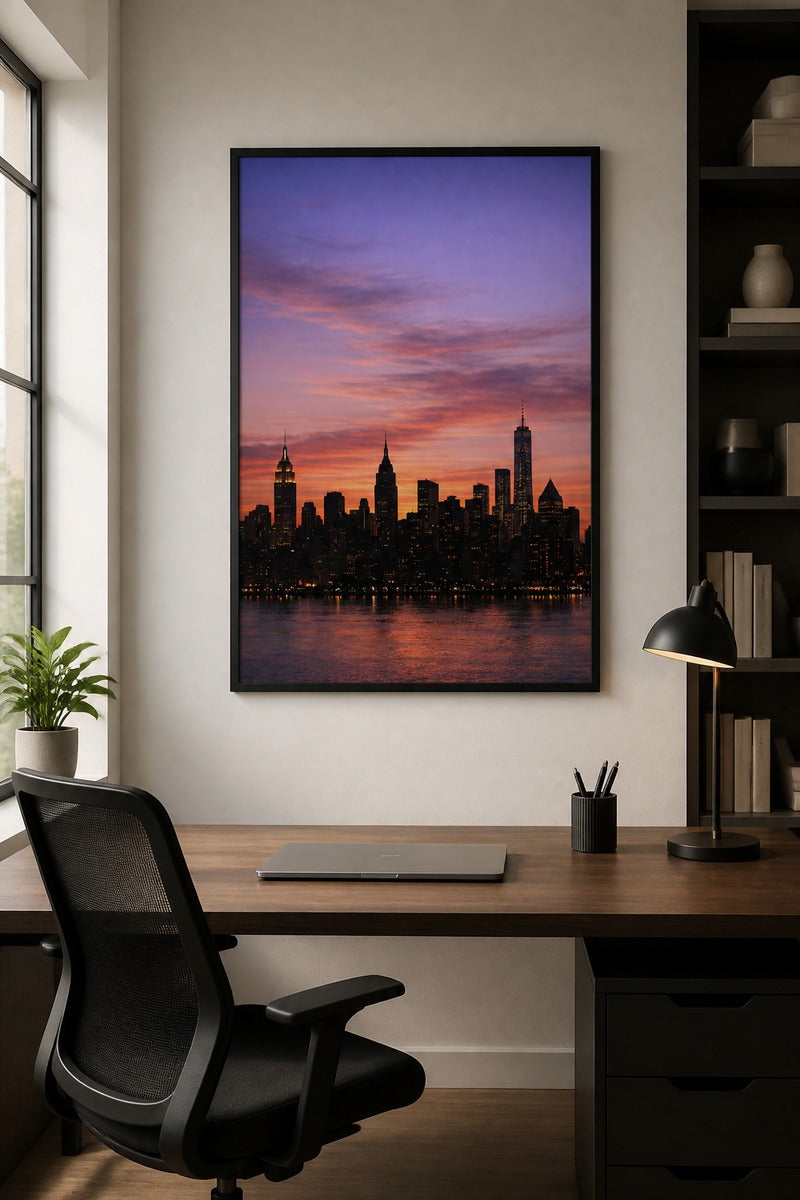 Skyline Silhouettes at Dusk