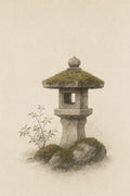 Stone Lantern Moss