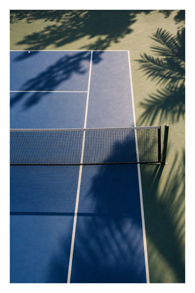 Tennis Court Shadows
