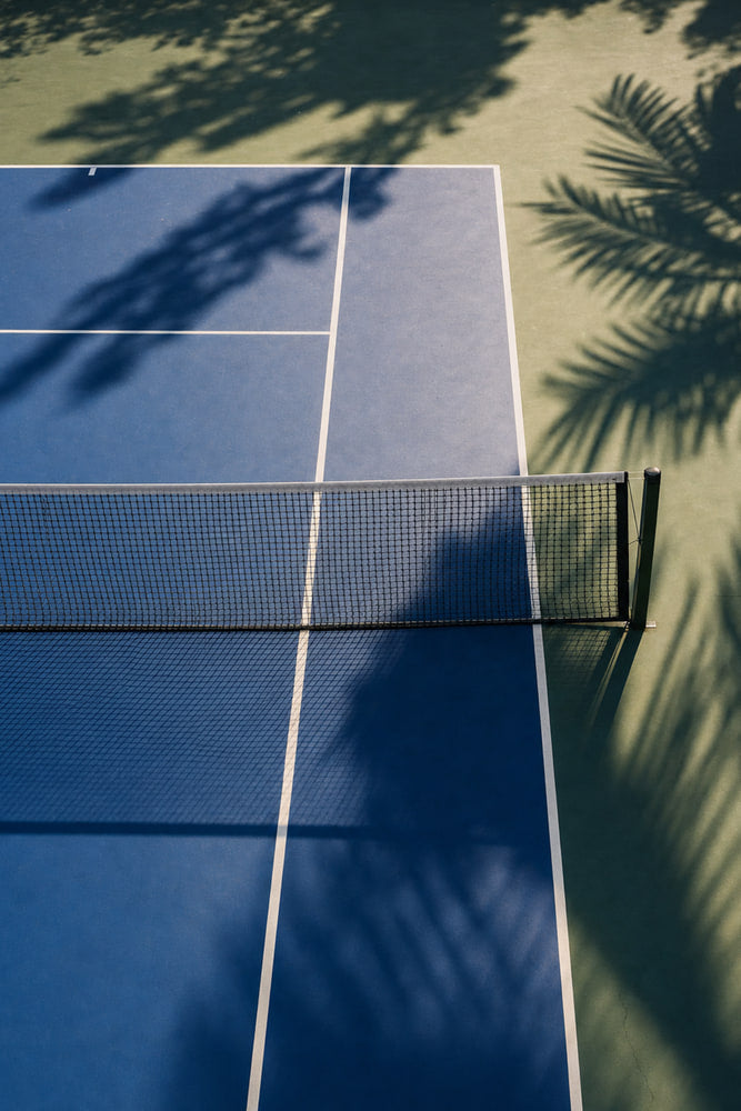 Tennis Court Shadows