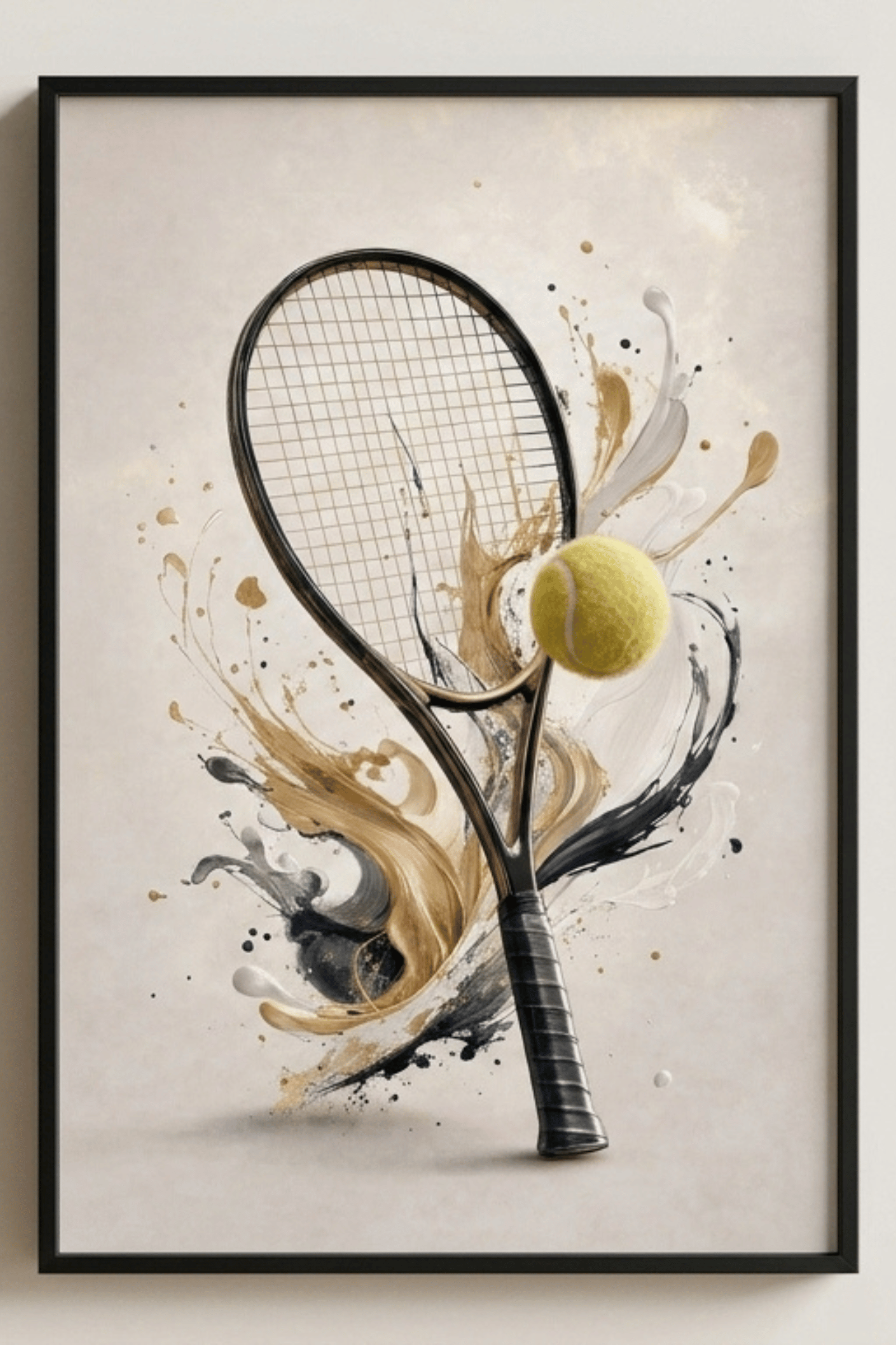 Tennis Racket and Ball Symphony