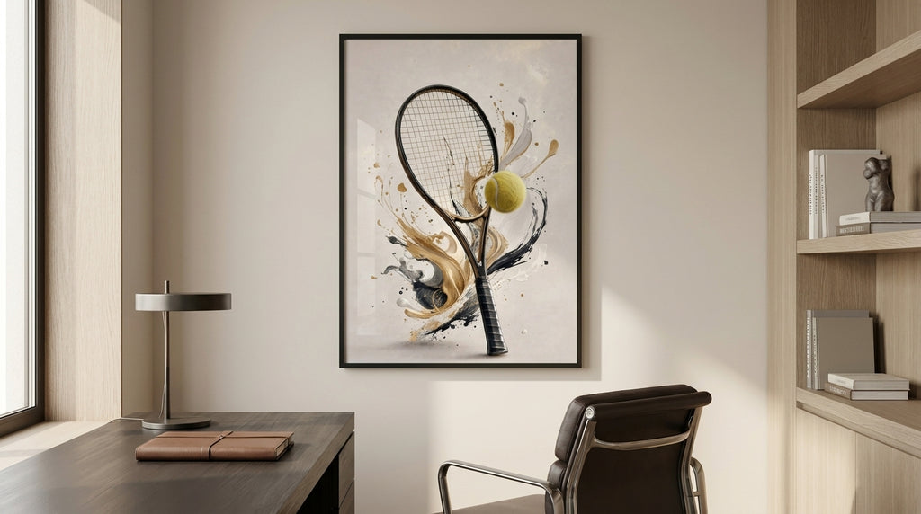 Tennis Racket and Ball Symphony