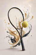Tennis Racket and Ball Symphony