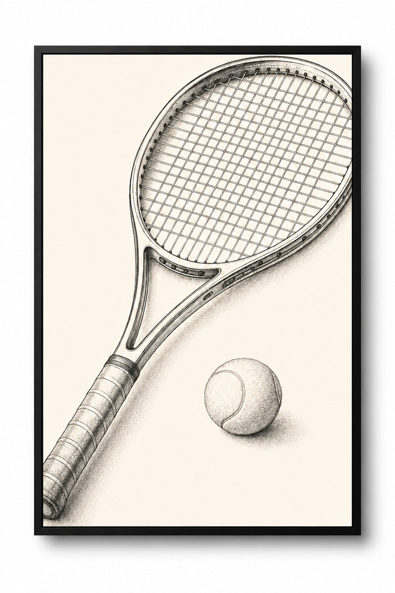Tennis Racket and Ball