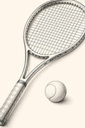 Tennis Racket and Ball