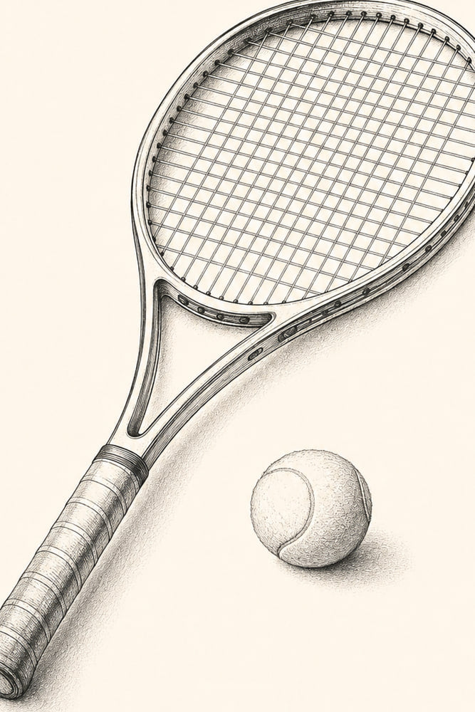 Tennis Racket and Ball
