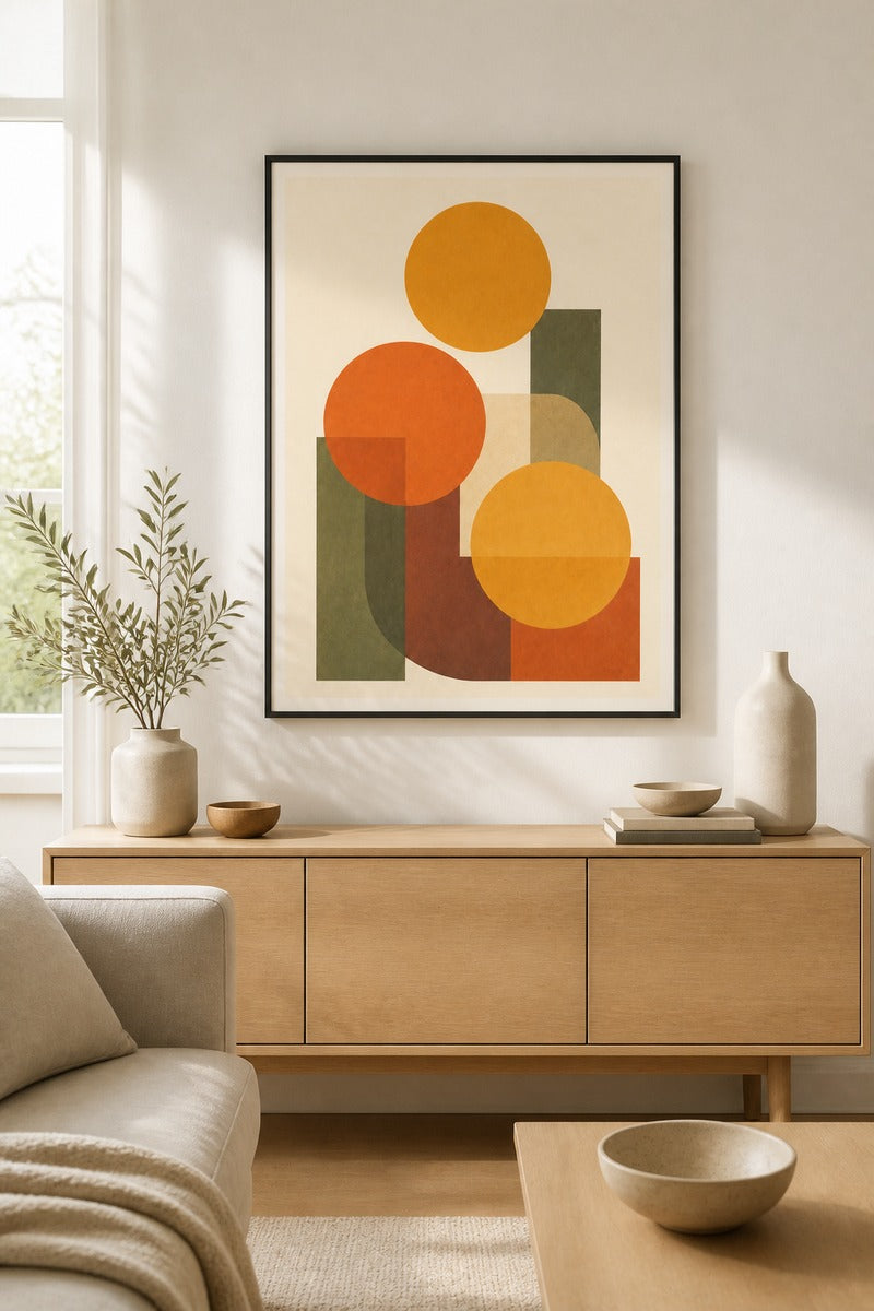 Three Circles in Ochre