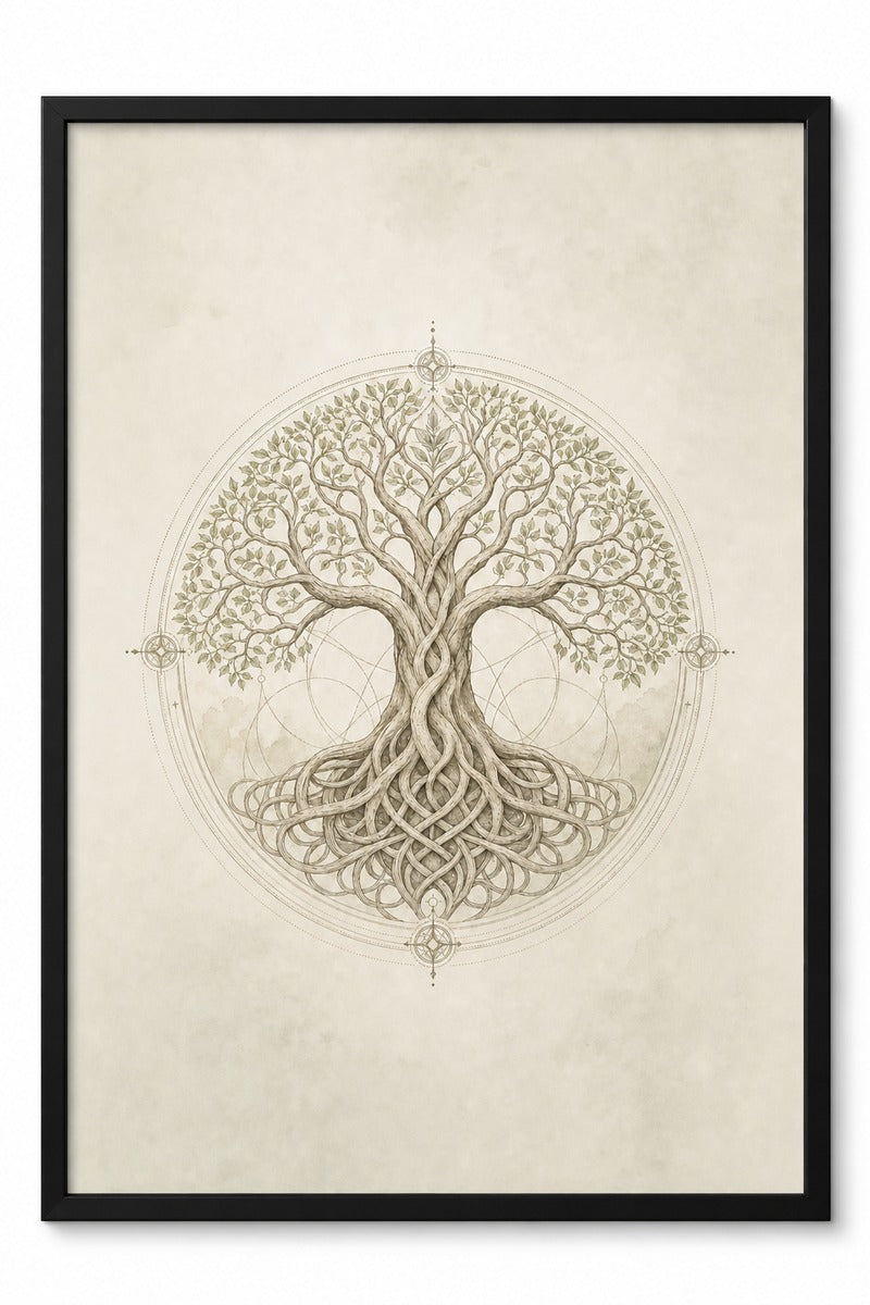 Tree of Life Engraving