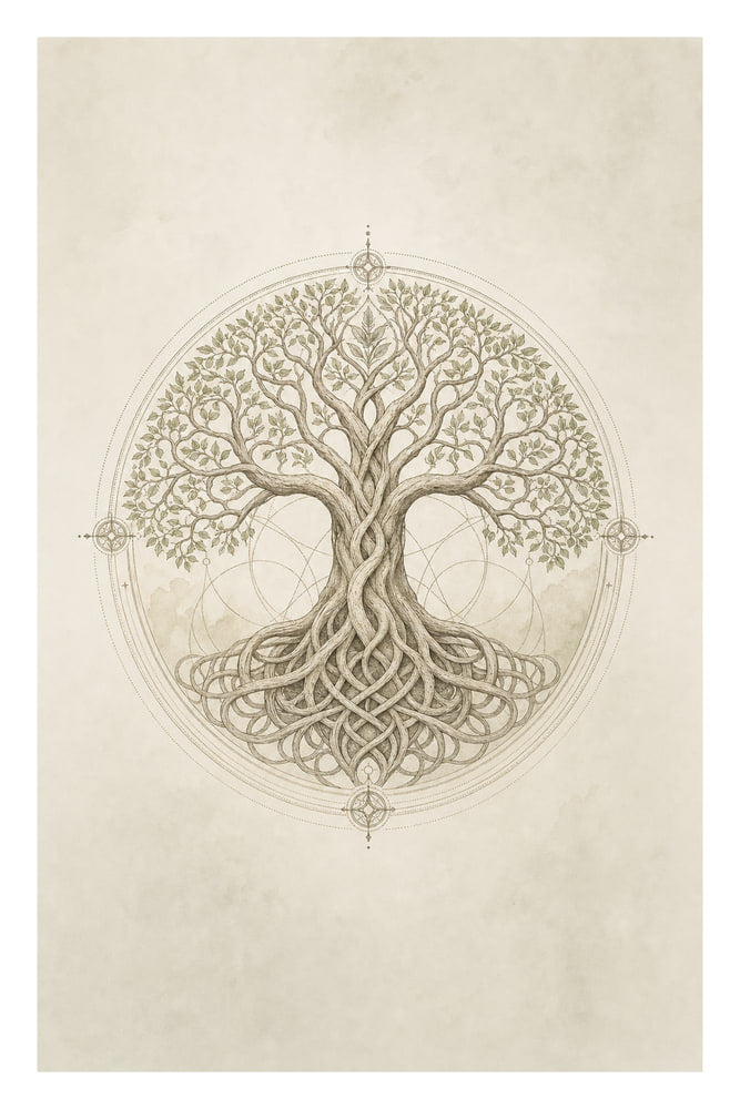 Tree of Life Engraving